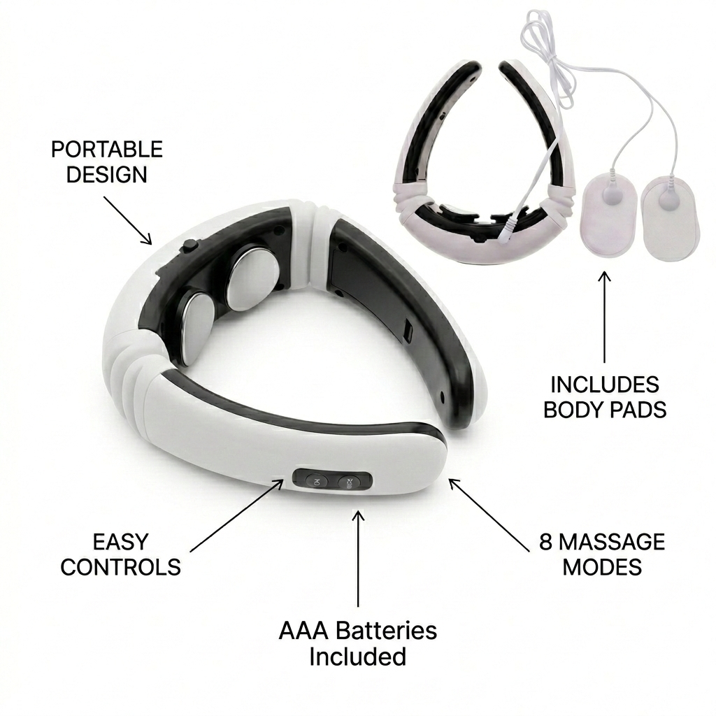 Electric Neck Massager – 10-Minute Daily Neck Pain Relief